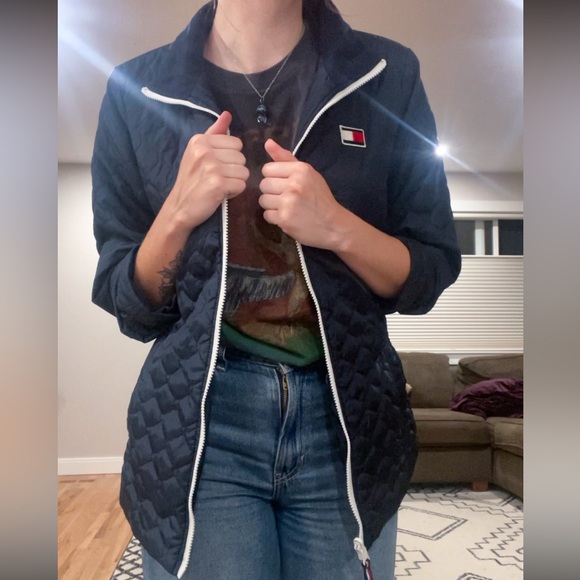 Tommy Hilfiger puffer jacket. 3 in 1 all weather system jacket medium - Picture 4 of 4